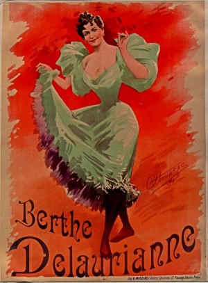 Berthe Delauriane Vintage Poster